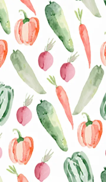 [LINE着せ替え] 【シンプル】お野菜の着せかえ#850の画像1