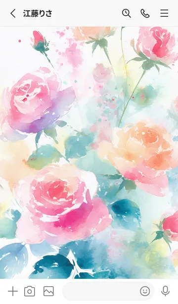 [LINE着せ替え] 薔薇(バラ)の花の着せかえ(R4031)の画像2