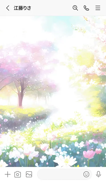 [LINE着せ替え] 優美な春の風景の着せかえ(Spring-716)の画像2