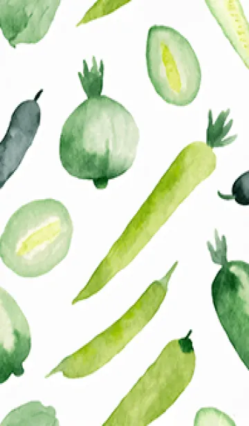 [LINE着せ替え] 【シンプル】お野菜の着せかえ#849の画像1