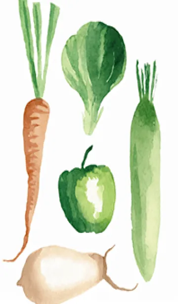 [LINE着せ替え] 【シンプル】お野菜の着せかえ#847の画像1