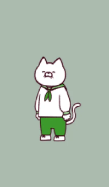 [LINE着せ替え] 水兵にゃん(くすみ05)の画像1