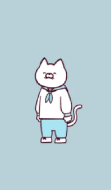 [LINE着せ替え] 水兵にゃん(くすみ06)の画像1