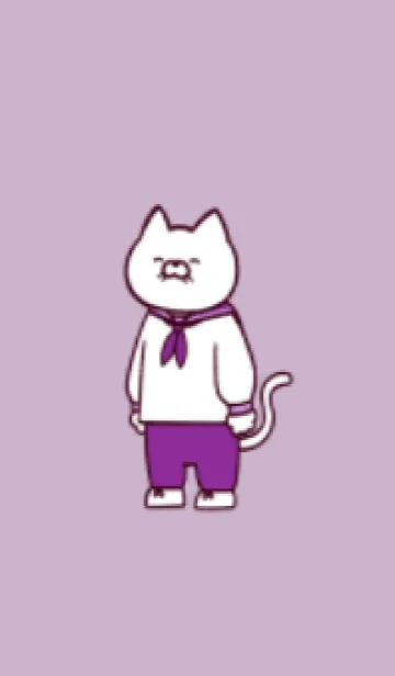 [LINE着せ替え] 水兵にゃん(くすみ08)の画像1