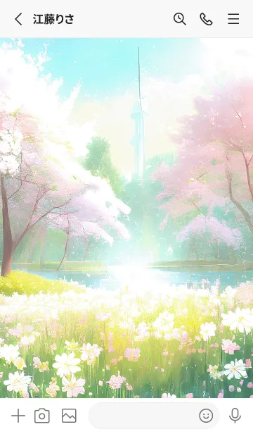 [LINE着せ替え] 優美な春の風景の着せかえ(Spring-720)の画像2