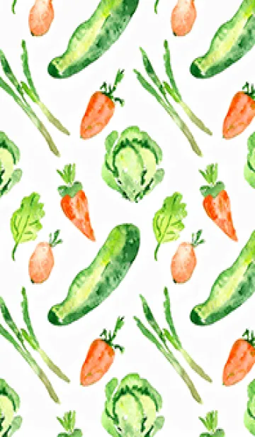 [LINE着せ替え] 【シンプル】お野菜の着せかえ#845の画像1