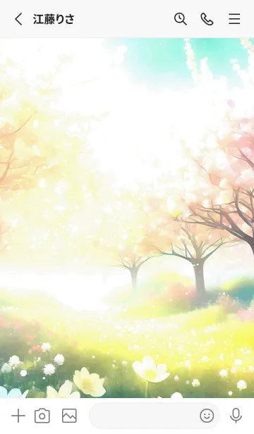 [LINE着せ替え] 優美な春の風景の着せかえ(Spring-721)の画像2