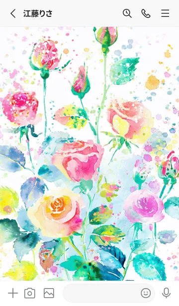 [LINE着せ替え] 薔薇(バラ)の花の着せかえ(R4025)の画像2