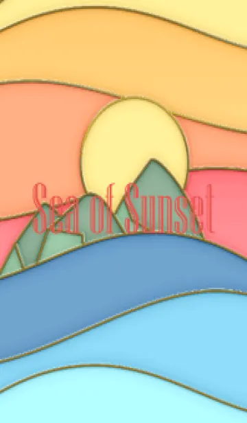 [LINE着せ替え] Sea of Sunset Enamel Pin 31の画像1