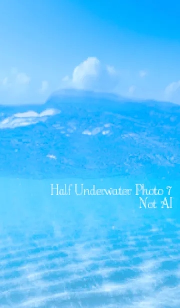 [LINE着せ替え] Half Underwater Photo 7 Not AIの画像1
