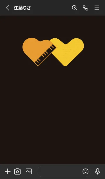 [LINE着せ替え] ピアノ型のハートと♥ 輝きの画像2