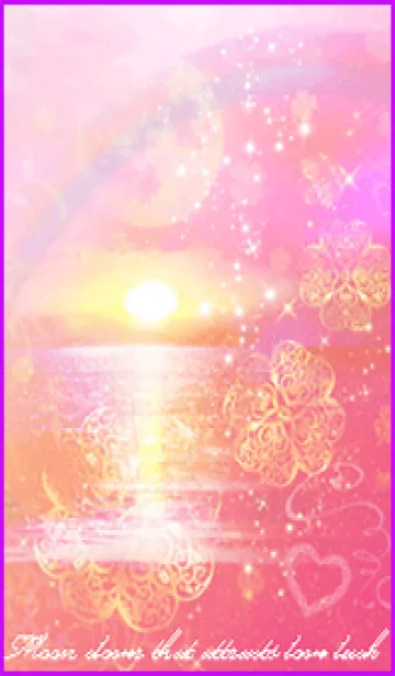 [LINE着せ替え] 運気上昇✨ストロベリームーンサンセットの画像1