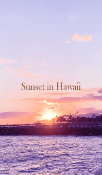 [LINE着せ替え] Sunset in Hawaii 11の画像1