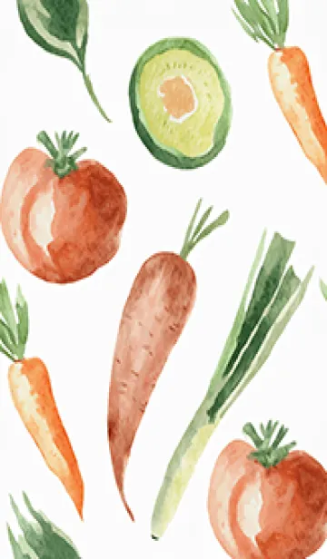 [LINE着せ替え] 【シンプル】お野菜の着せかえ#870の画像1