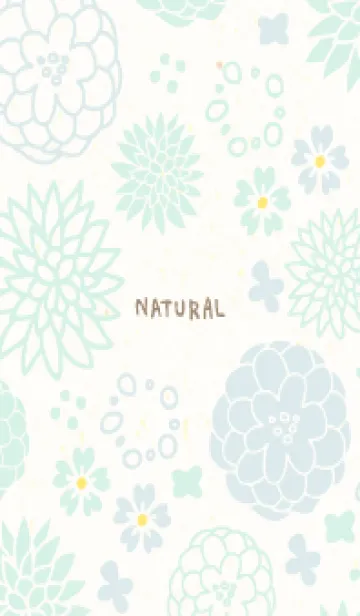 [LINE着せ替え] 北欧風 花 くすみカラー6の画像1