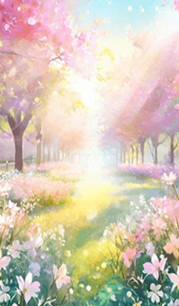 [LINE着せ替え] 優美な春の風景の着せかえ(Spring-739)の画像1