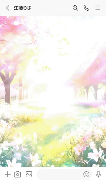 [LINE着せ替え] 優美な春の風景の着せかえ(Spring-739)の画像2