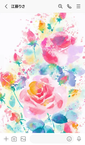 [LINE着せ替え] 薔薇(バラ)の花の着せかえ(R4036)の画像2