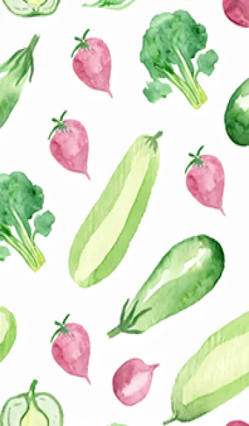 [LINE着せ替え] 【シンプル】お野菜の着せかえ#865の画像1