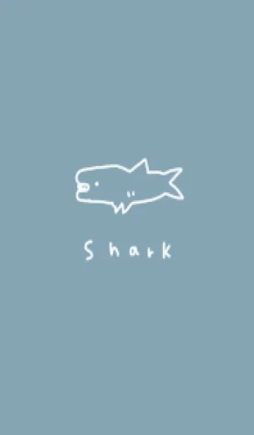 [LINE着せ替え] ブルーベージュ。さめ。の画像1