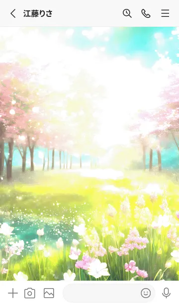 [LINE着せ替え] 優美な春の風景の着せかえ(Spring-742)の画像2