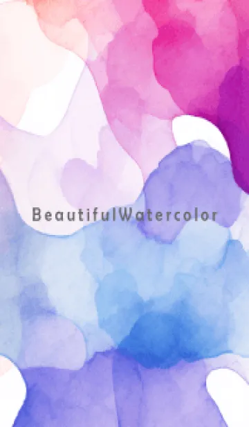 [LINE着せ替え] Beautiful Watercolor-COLORFUL 4の画像1