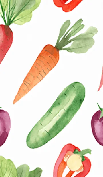 [LINE着せ替え] 【シンプル】お野菜の着せかえ#874の画像1