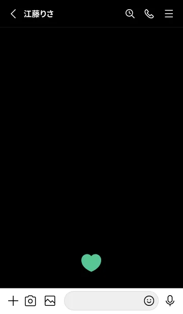 [LINE着せ替え] ハート イン ブラック 6の画像2