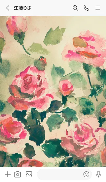 [LINE着せ替え] 薔薇(バラ)の花の着せかえ(R4049)の画像2