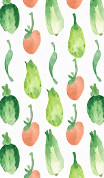 [LINE着せ替え] 【シンプル】お野菜の着せかえ#878の画像1