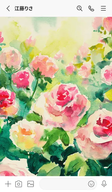 [LINE着せ替え] 薔薇(バラ)の花の着せかえ(R4048)の画像2