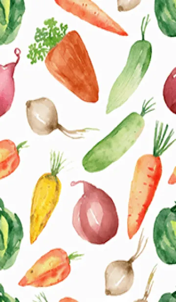 [LINE着せ替え] 【シンプル】お野菜の着せかえ#879の画像1