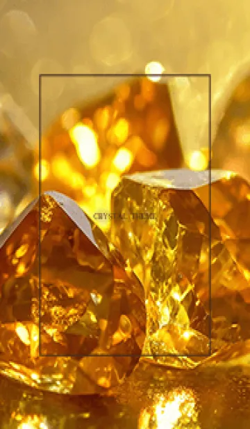 [LINE着せ替え] クリスタルテーマ - シトリン - BR 003の画像1