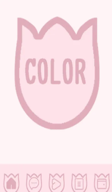 [LINE着せ替え] pink color R60の画像1