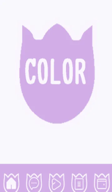 [LINE着せ替え] purple color R57の画像1