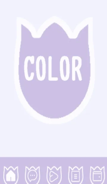 [LINE着せ替え] purple color R59の画像1