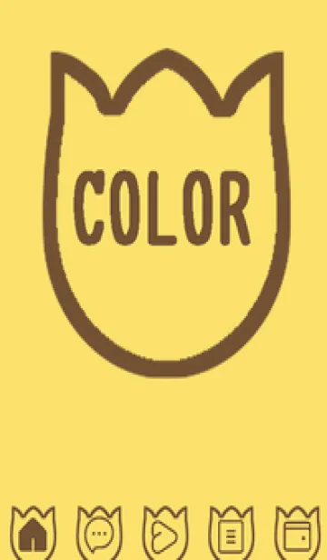 [LINE着せ替え] yellow color R56の画像1