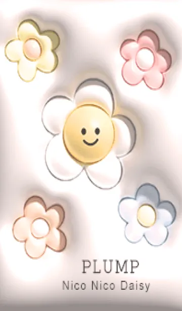 [LINE着せ替え] babypink ぷっくりニコニコデイジー09_1の画像1