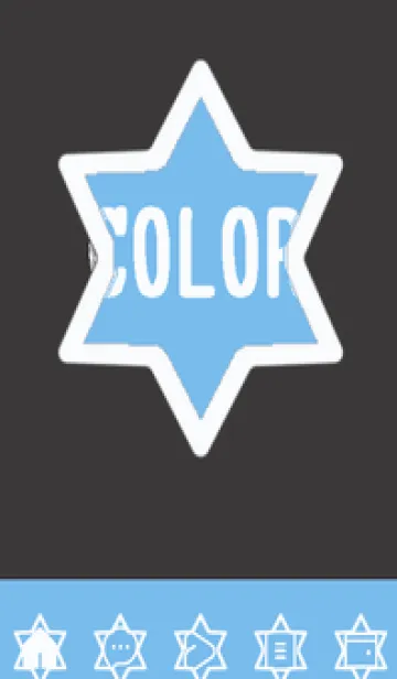 [LINE着せ替え] blue color S60の画像1