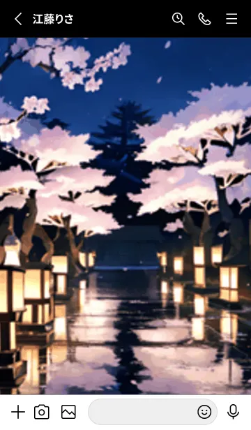 [LINE着せ替え] 桜花繚乱 #EUNJ017。の画像2