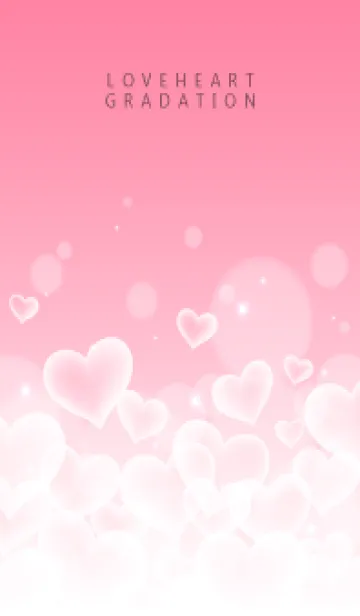 [LINE着せ替え] LOVE HEART GRADATION Milkypink 16の画像1