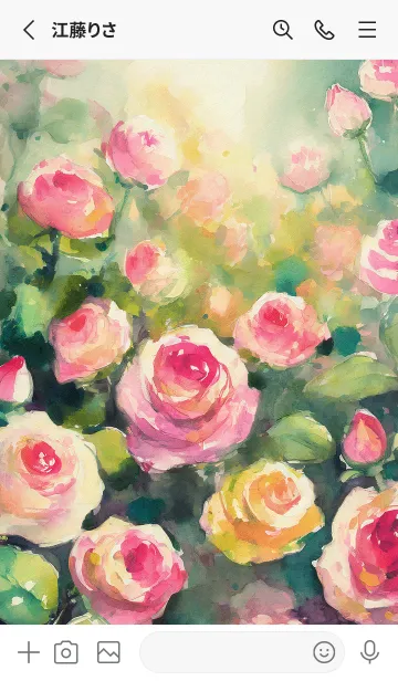 [LINE着せ替え] 薔薇(バラ)の花の着せかえ(R4042)の画像2