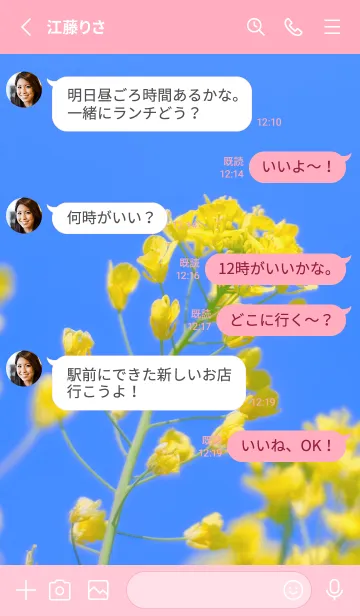 [LINE着せ替え] Canola Flower Photo #1-1 Not AIの画像3