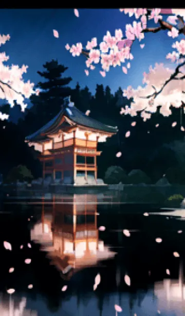 [LINE着せ替え] 桜花繚乱 #EWHI98。の画像1