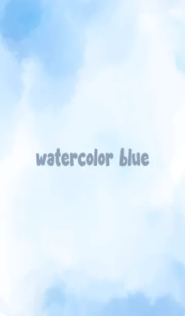 [LINE着せ替え] Watercolor blue 2の画像1