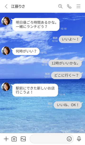 [LINE着せ替え] Summer ocean -ALOHA- 11の画像3