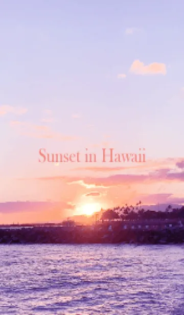 [LINE着せ替え] Sunset in Hawaii 12の画像1