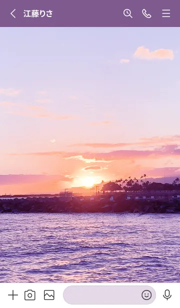 [LINE着せ替え] Sunset in Hawaii 12の画像2