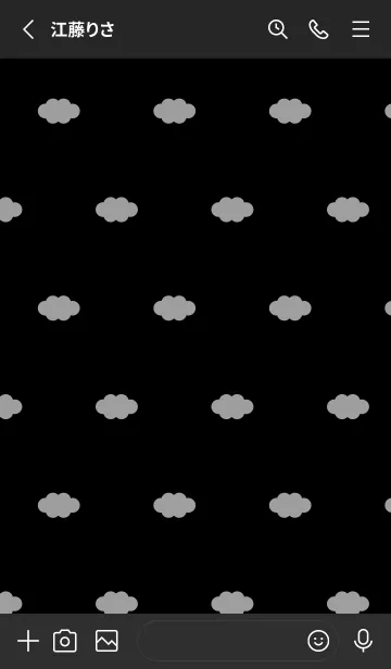 [LINE着せ替え] No.99 天使のプックリ♡【あか×くろ】の画像2