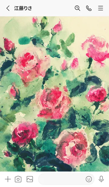 [LINE着せ替え] 薔薇(バラ)の花の着せかえ(R4052)の画像2